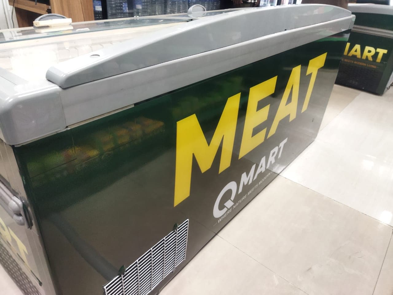 QMart 'Meat' branded freezer chest